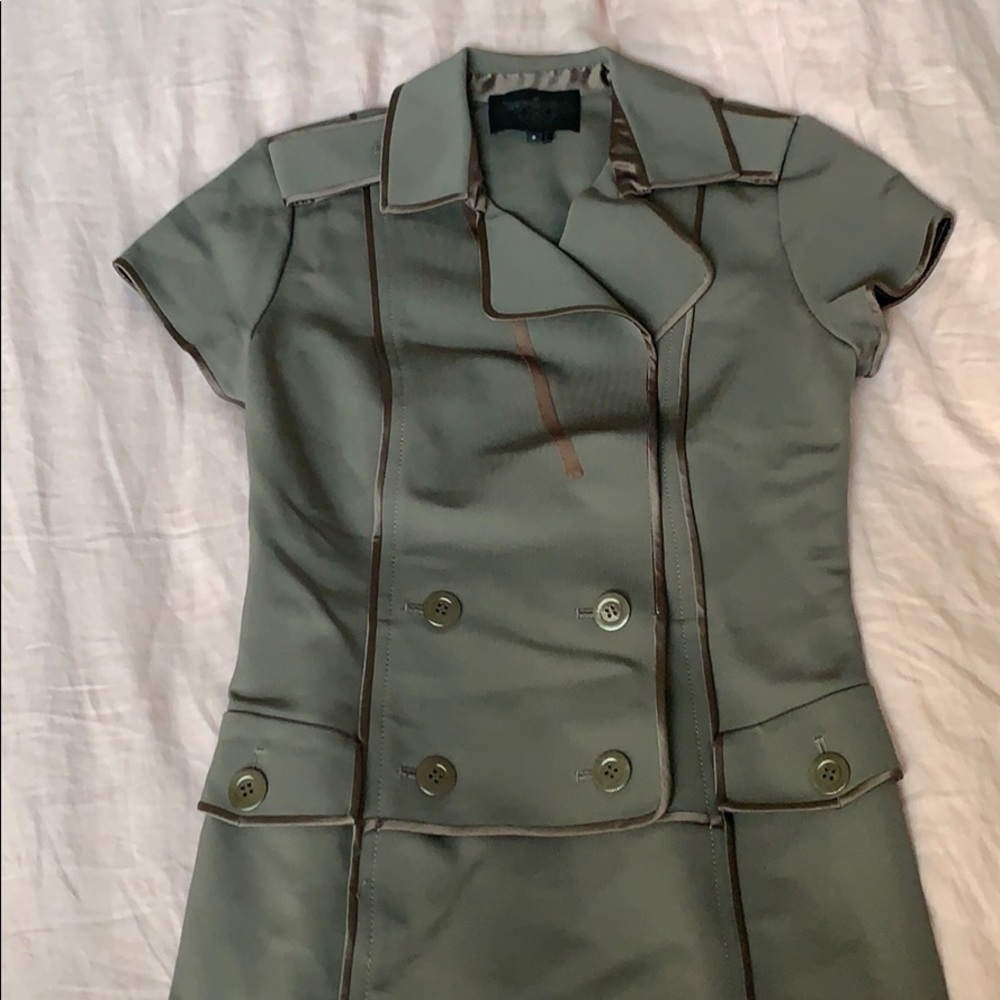 Rachel Roy army green dress